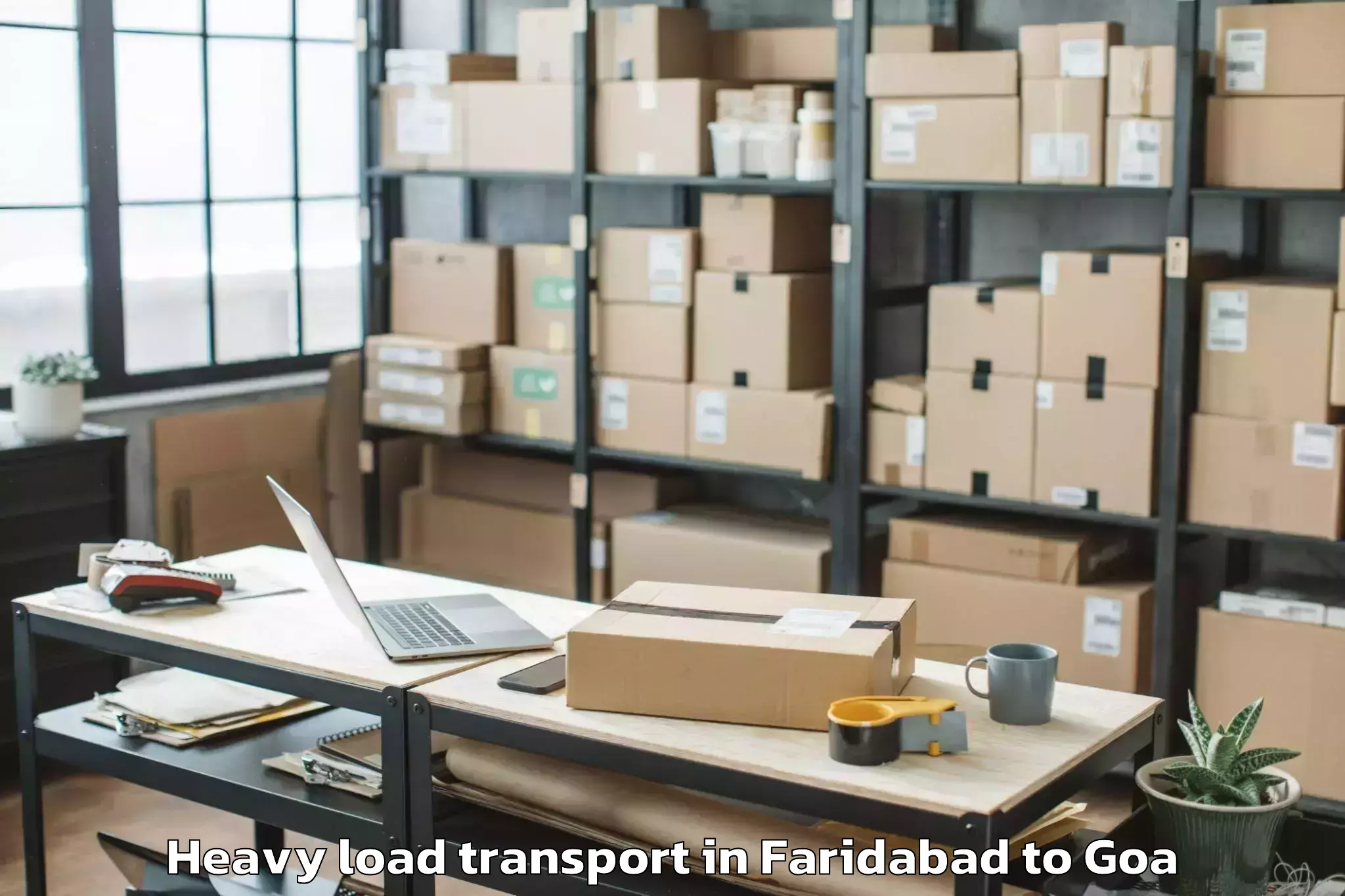 Hassle-Free Faridabad to Valpoi Heavy Load Transport